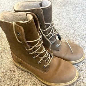 Timberland Waterproof Teddy Fleece Fold Down Calf Boots